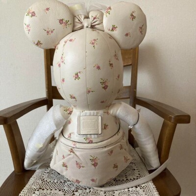 Coach X Disney Minnie Mouse Doll Plush Flowers Leather | eBay