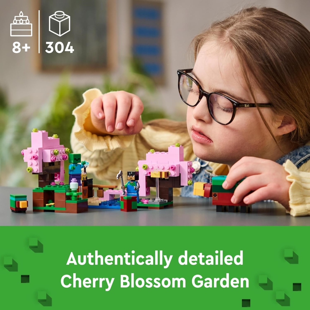LEGO 21260 Minecraft Cherry Blossom Garden Toy & Sunny Figure
