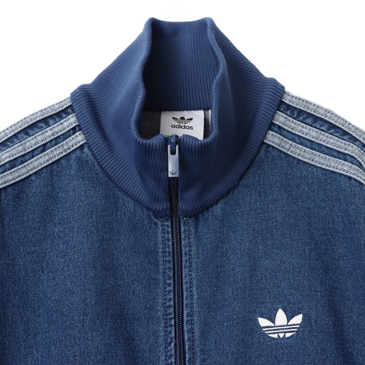 adidas Adicolor Denim Firebird Track Top Medium Blue JC6233 S-3XL