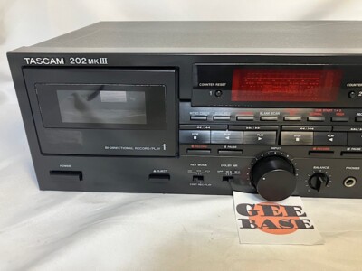 Tascam 202 MK III MK3 Dual Analog Cassette Deck Player Recorder
