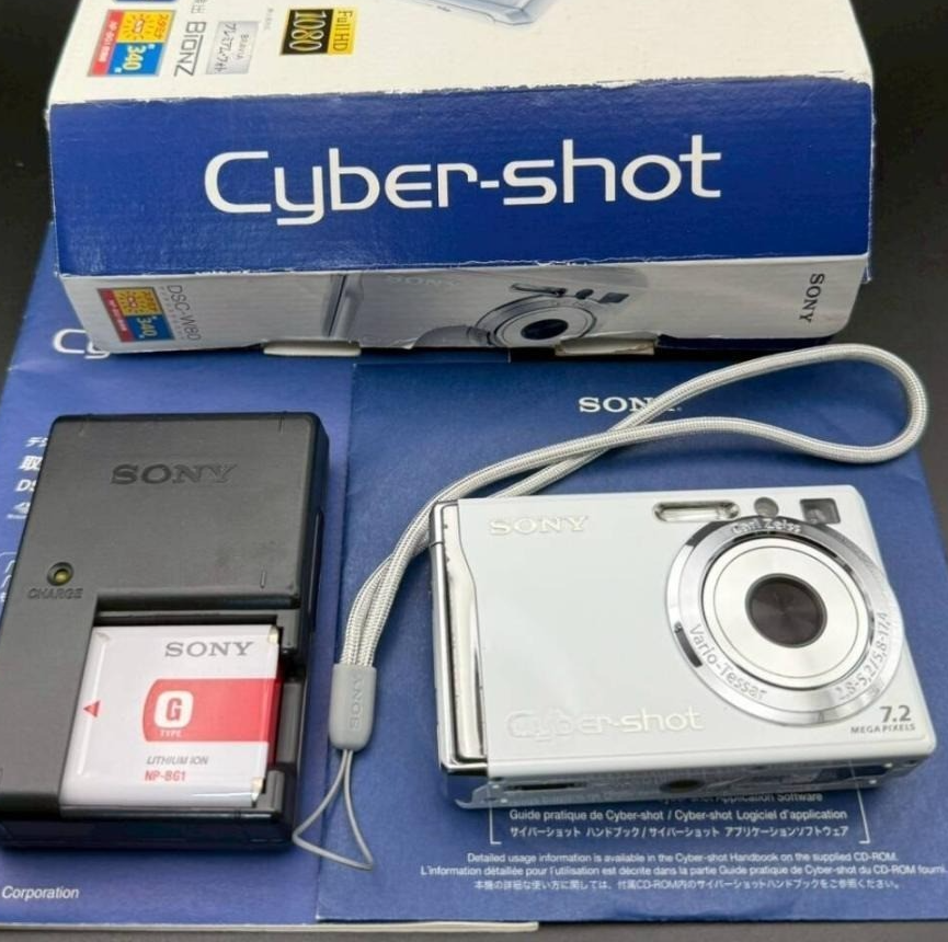 Sony Cyber-shot DSC-W80 7.2MP Digital Camera - Pink for sale