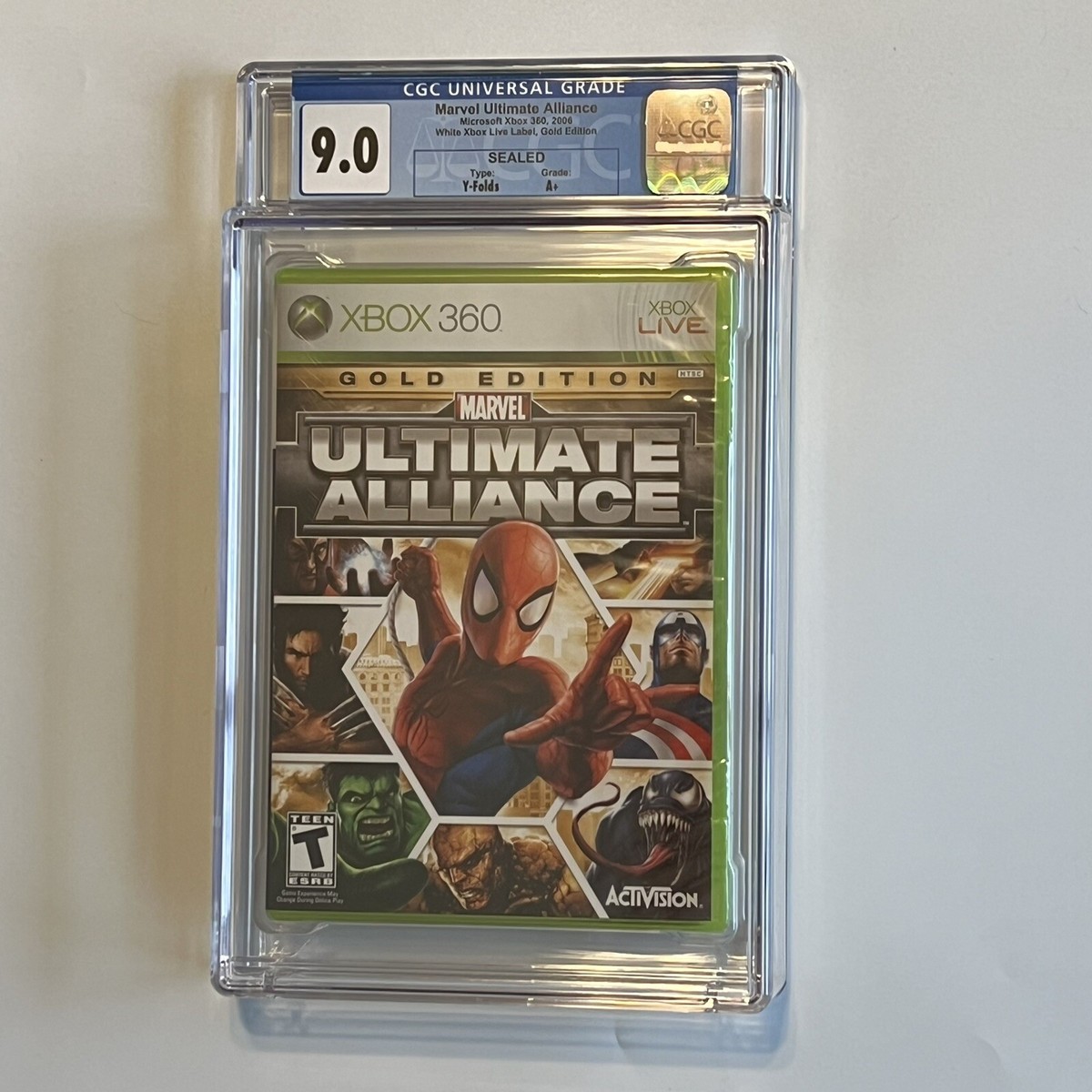 BRAND NEW Marvel: Ultimate Alliance Gold Edition CGC 9.0 A+ Xbox