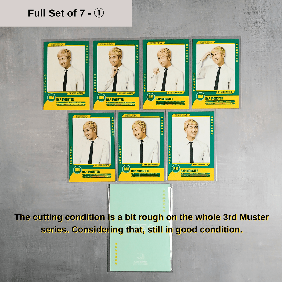 BTS 3rd Muster Seoul ARMY Zip+ Official Player Card Set - RM