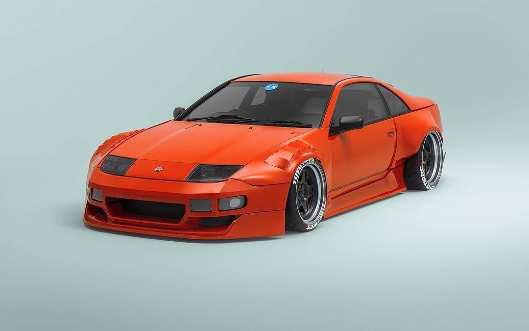 KBD Body Kits PMZ-K V2 2 Piece Rear Fenders For Nissan 300ZX 1990