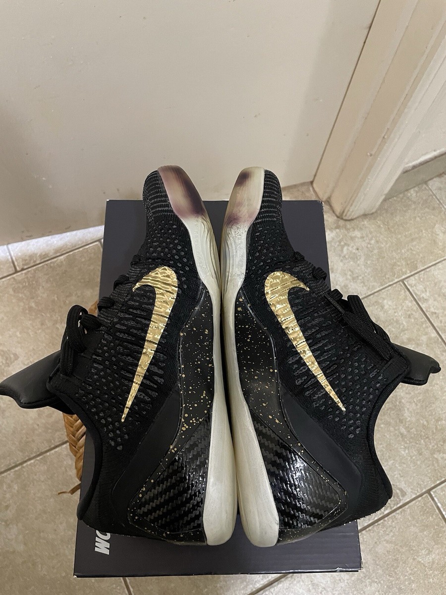 Nike Kobe IX 9 Elite Low iD Size 8.5 Black/Gold RARE 677992-997 | eBay
