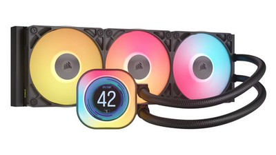 CORSAIR - iCUE LINK TITAN 360 RX LCD Liquid CPU Cooler - Black | eBay