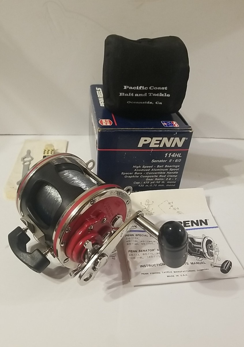 PENN 114H Special Senator 6/0 High Speed Ball Bearing Fishing Reel
