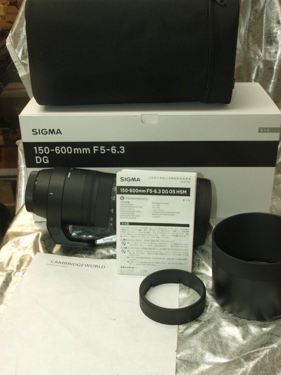 SIGMA 150-600mm F5.0 COMTE DG OS HSM ZOOM LENS f SIGMA NEW in