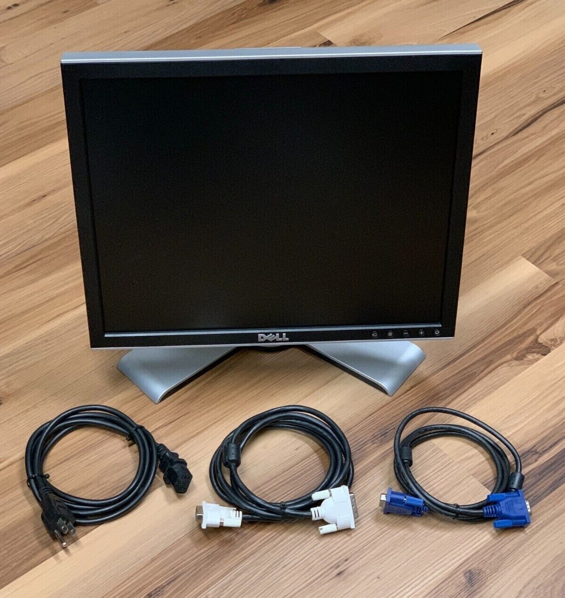 Dell 1707FPc 17-inch LCD monitor working with stand, DVI, VGA and