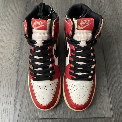 Vintage 1985 Original Chicago Nike Air Sky Jordan 1 Size 4.5 | eBay