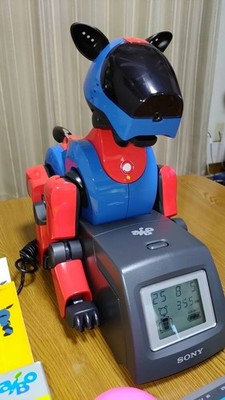 SONY AIBO ERS-210 Blue Red Two Tone Working Robot Dog Rare Model
