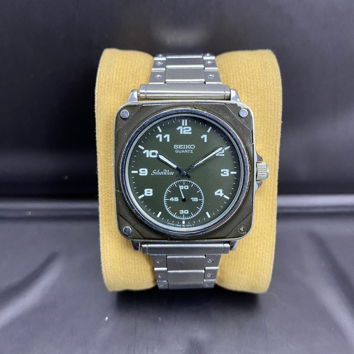 Rare Seiko Silverwave The First Cockpit 2628-004A Black Dial