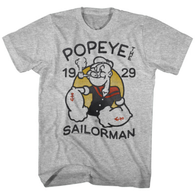 Popeye The Sailor Man Classic Cartoon 1929 Popeye With Pipe Men's