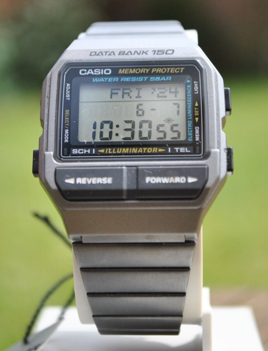 Casio Digital DB-1500 Data Bank 150 Module 1479 Rare Grey DB 150 9