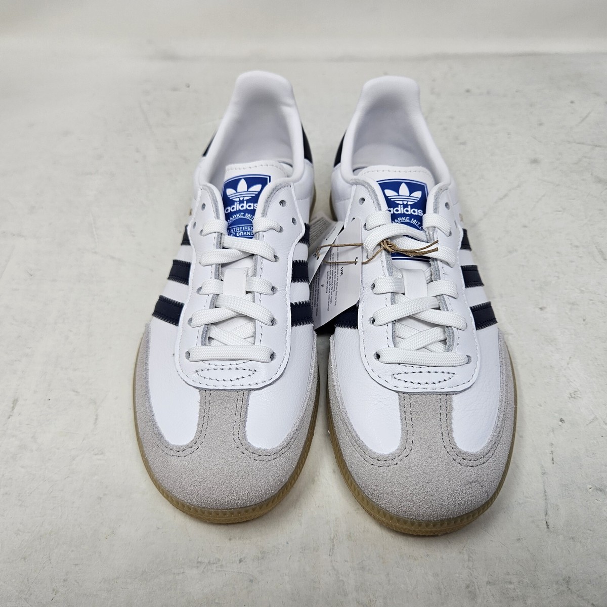 Kids Adidas Originals Samba OG C Casual Shoes / White Navy