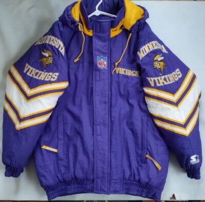VTG STARTER PRO LINE MINNESOTA VIKINGS FULL ZIPP WITH HOOD WINTER