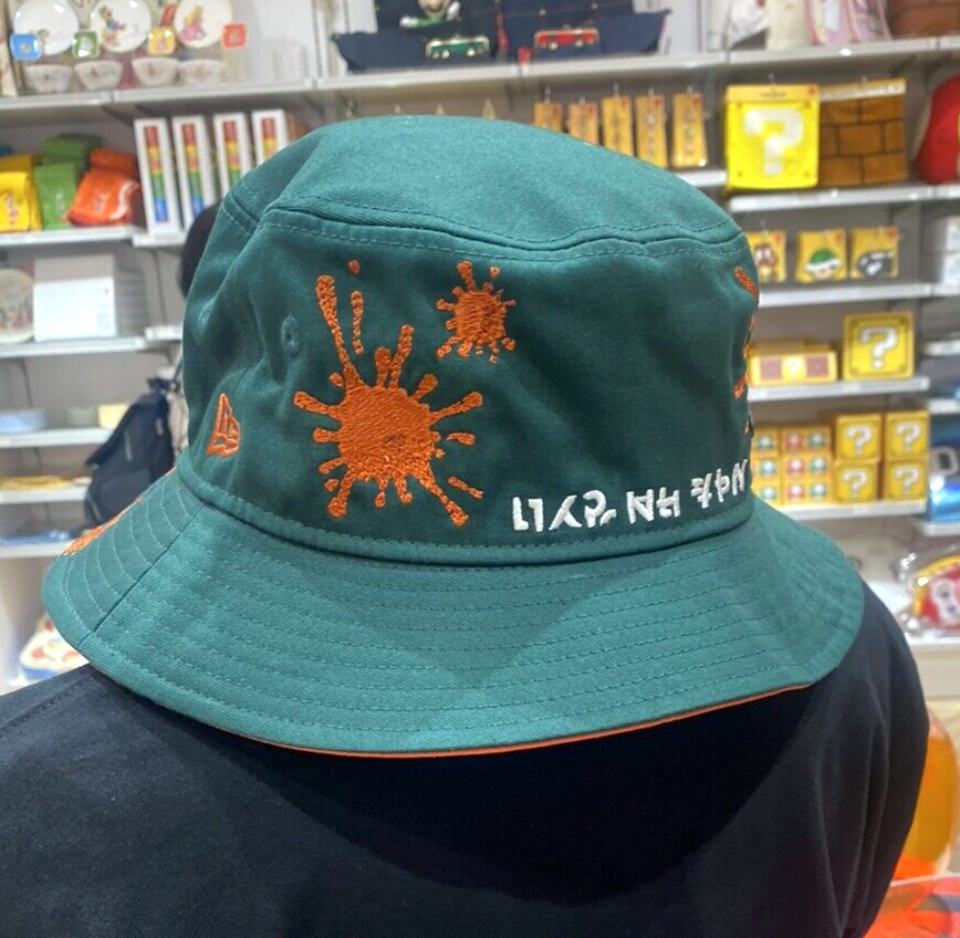 SALMON RUN Splatoon 3 Bucket Hat NEW ERA Mr. Grizz Patch Nintendo