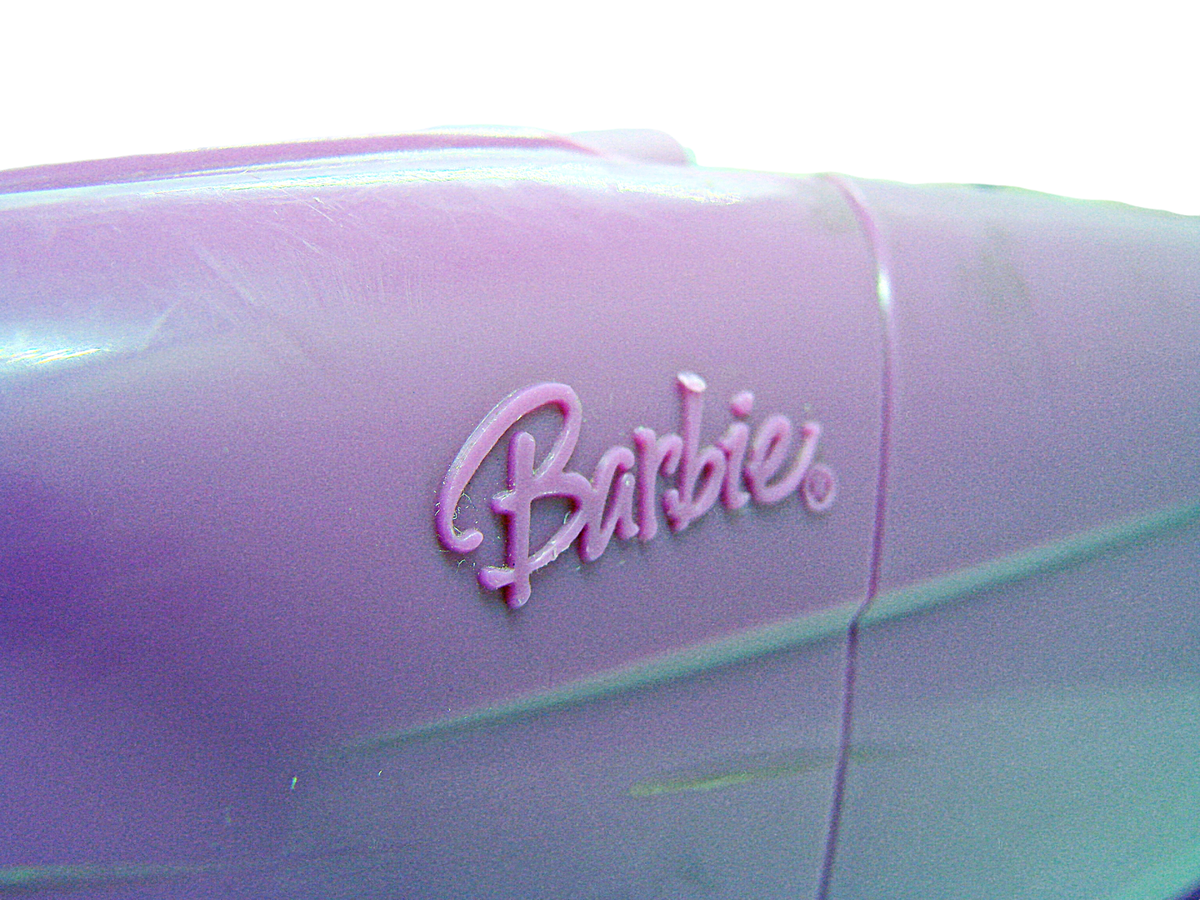 Mattel Large Barbie Convertible Just Married Car Purple Pink 2006