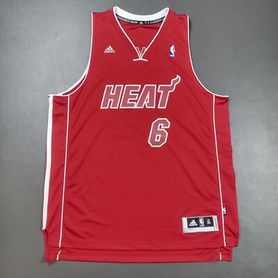100% Authentic Lebron James Adidas Miami Heat Christmas Day Jersey