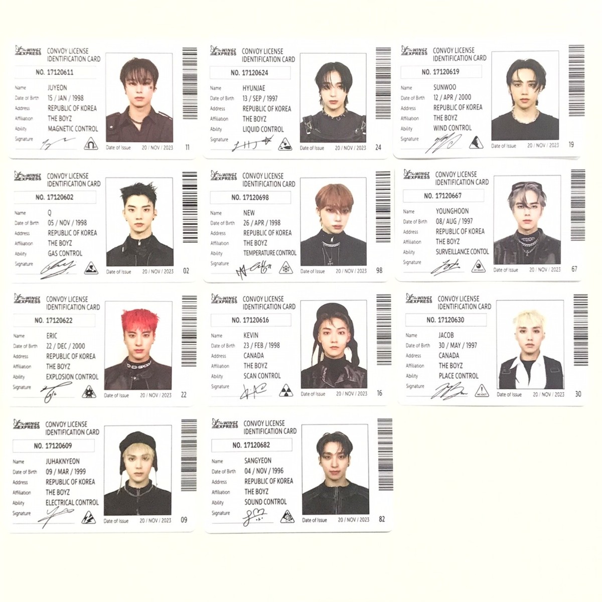 THE BOYZ] PHANTASY Pt.2 Sixth Sense / Warn Ver. Official ID Card