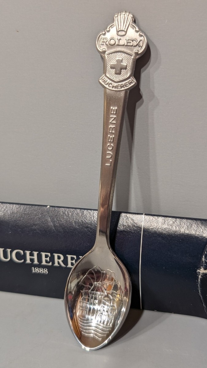 Rolex Lucerne Bucherer of Switzerland Spoon in Box Sea Scape