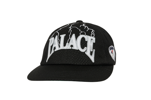 Palace Hesh Strapback Cap Black One Size Lightning New In Hand