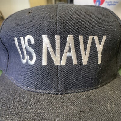 Vintage 90s Kee & Ed Adult US NAVY Black Snapback Hat | eBay