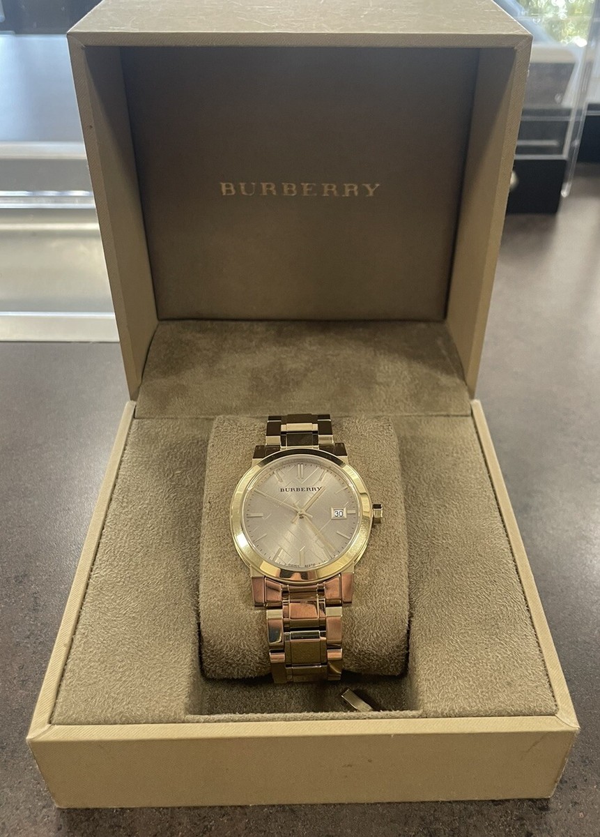 Burberry The City Light Champagne Dial Light Gold-tone Watch