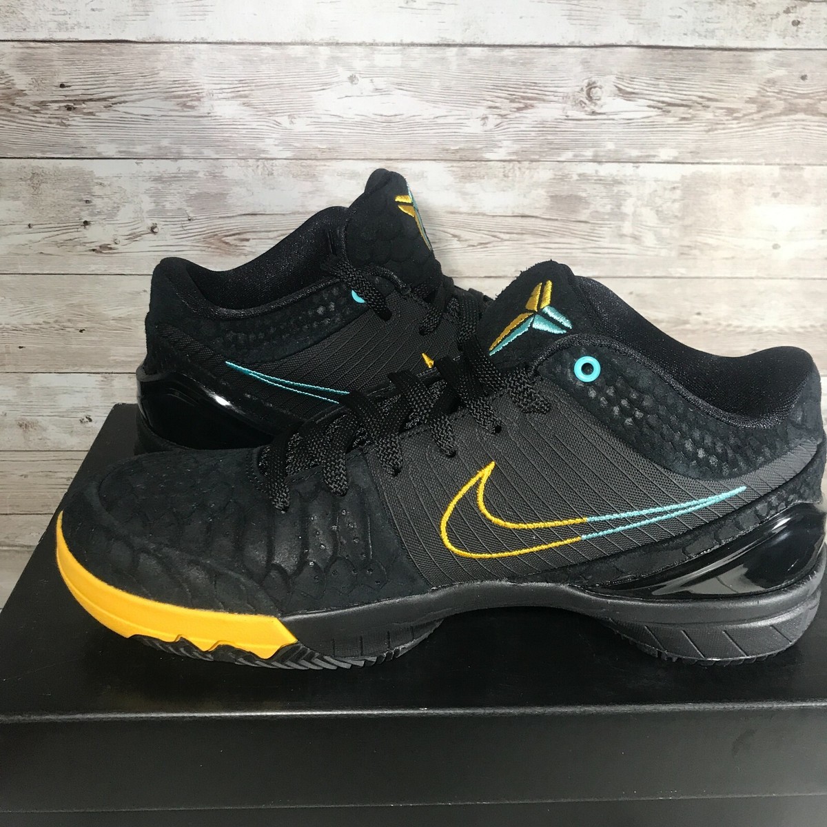 New Nike Kobe 4 Protro FTB Snake Men's Size 8 AV6339-002 Black