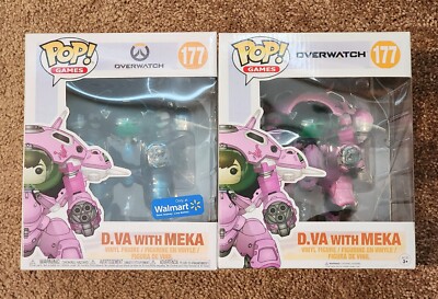 Overwatch Funko Pop D.Va Meka Original & Walmart Exclusive Set