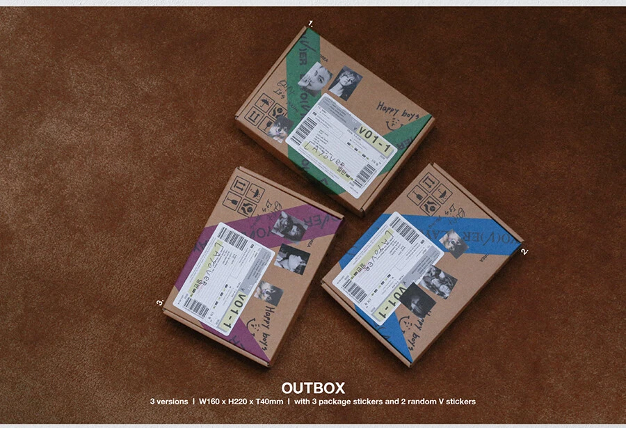 BTS V LAYOVER Album 3 Ver SET+WEVERSE Ver SET/3CD+QR Card+etc+GIFT