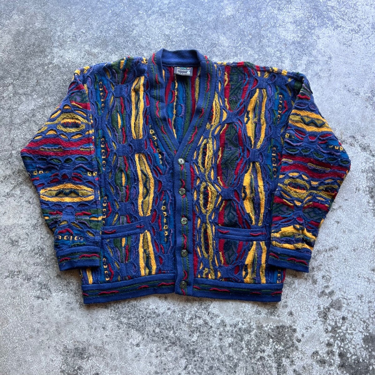 Vintage 80s 90s Coogi Button Up Cardigan Sweater Mens Size Medium