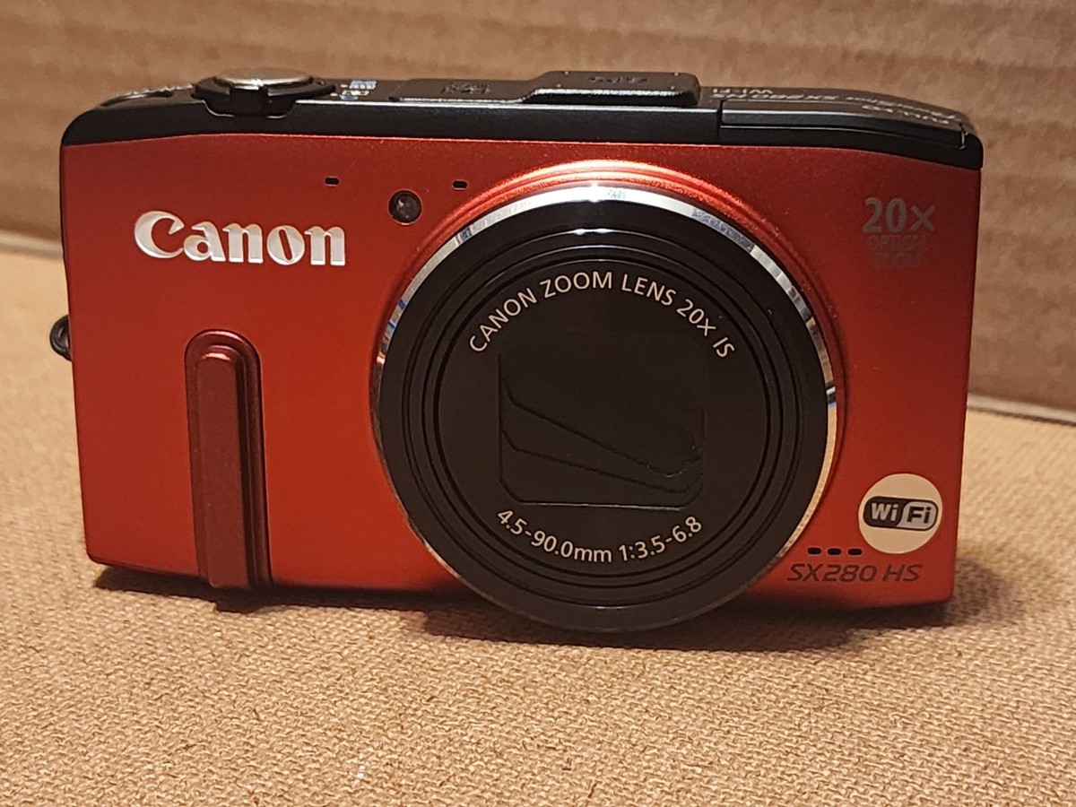 Canon PowerShot SX280 HS 12.1MP Digital Camera - Red for sale