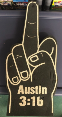 Austin 3:16 Foam Finger Vintage 1998 Original WWE Stone Cold Steve