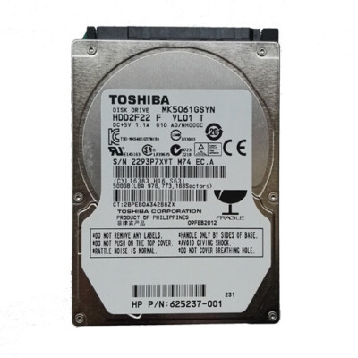 Toshiba HDD2F22 500GB Internal 7200RPM 2.5