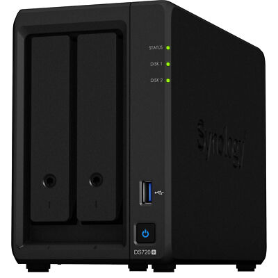 New Synology Diskstation DS720+ NAS Server, Celeron CPU, 6GB