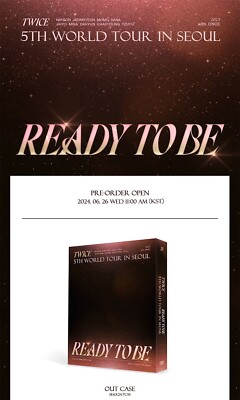 TWICE 5TH WORLD TOUR [READY TO BE] IN SEOUL DVD/3DISC+P.Book+4