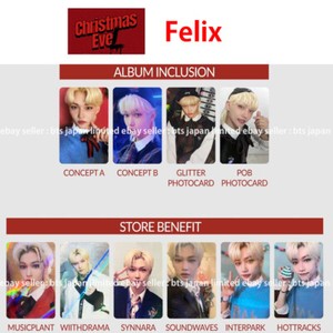 Stray Kids Felix Photocard Christmas Evel for sale | eBay