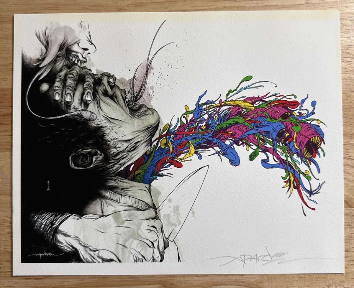 RARE Alex Pardee Escaped Conviction Print Signed Limited Edition 8