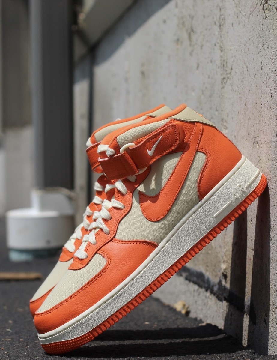 Nike Air Force 1 Mid '07 LX Safety Orange Team Gold FB2036-700