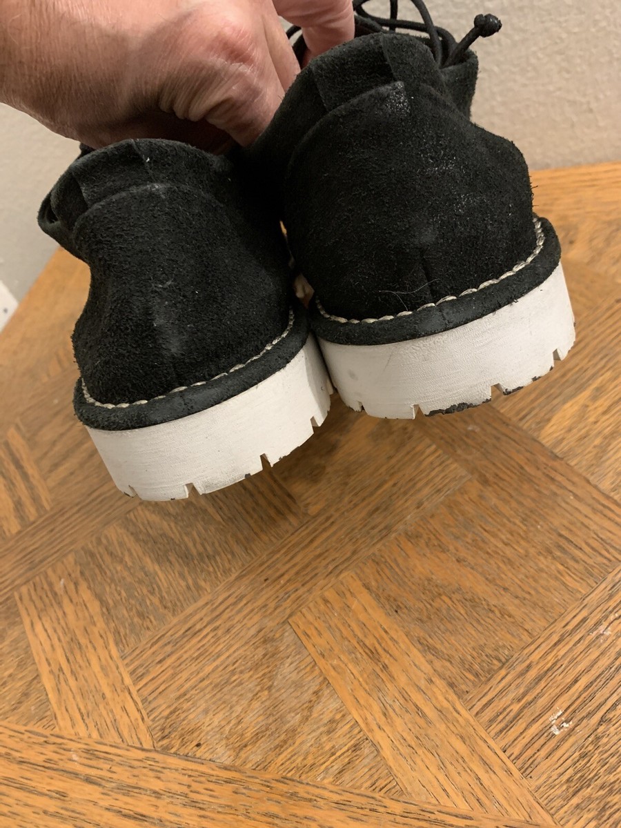 Marsell Gomme Black Santacco Leather Lace Up Shoes Size EU 43 US