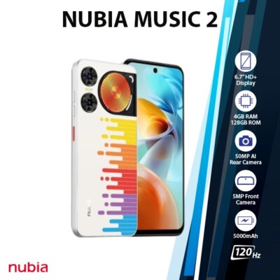 ZTE nubia Music 2 Android Mobile Phone (Melody/4GB+128GB/Dual SIM