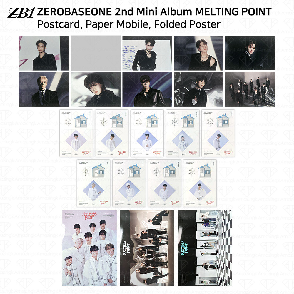 ZEROBASEONE ZB1 2nd Mini Album Melting Point Postcard Paper Mobile