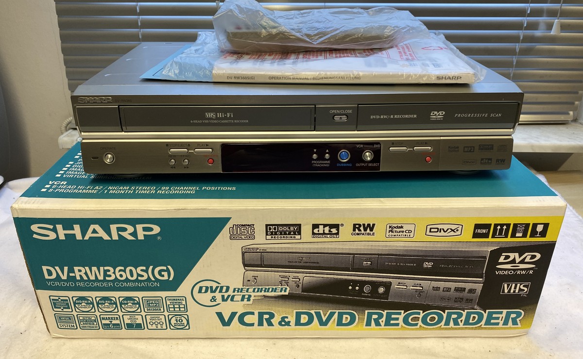 SHARP DV-RW360S DVD- / VHS-Videorecorder inkl. OVP, FB, BDA 2J