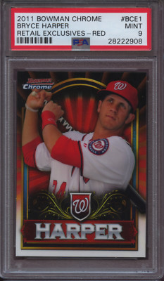 2011 Bowman Chrome Bryce Harper Retail Exclusives BCE1 Bryce