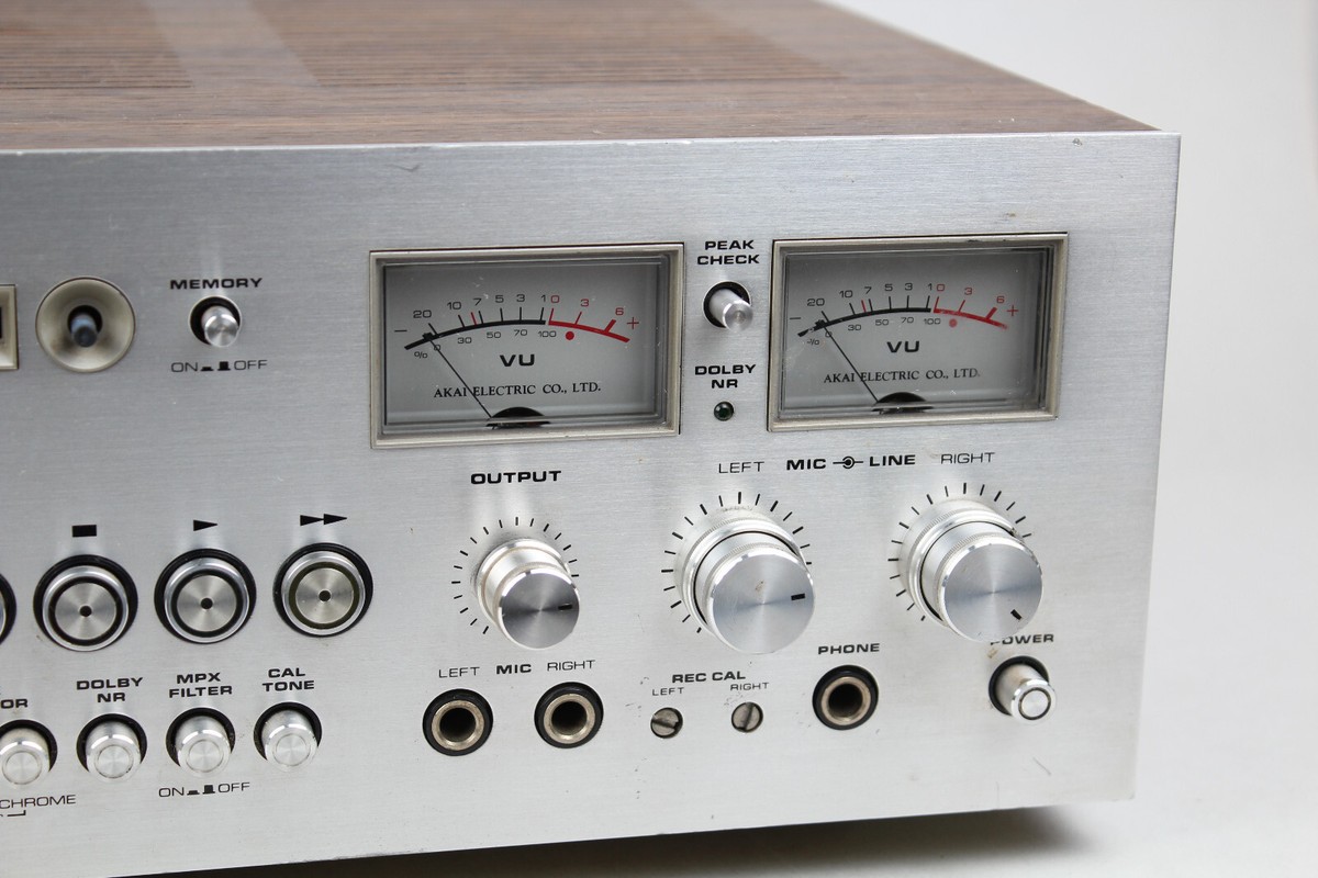 Akai GXC 760D 3-Head Dual Capstan Stereo Cassette Tape Deck(PARTS