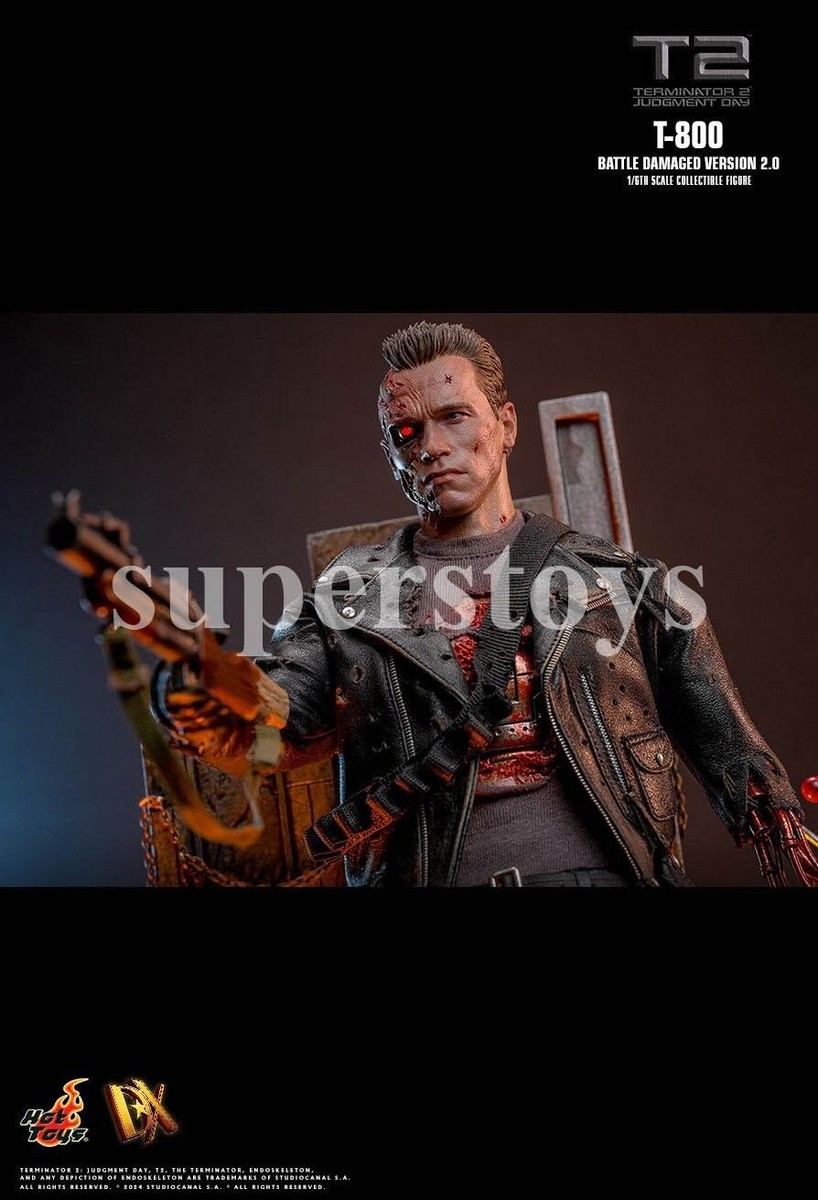 Hot Toys DX46 1/6 Terminator 2: Judgment Day T-800 Battle Damaged