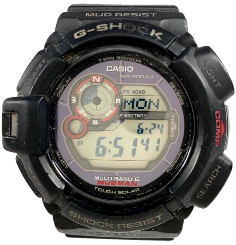 Casio G-Shock Mudman GW-9300-1JF Solar Atomic Radio Compass
