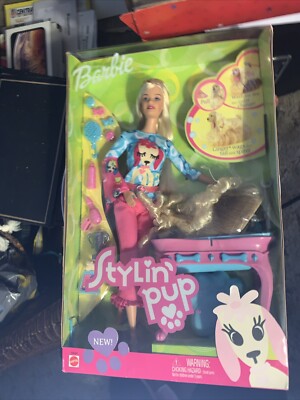 Barbie Stylin' Pup Doll and Puppy 2002 Mattel 56684 | eBay