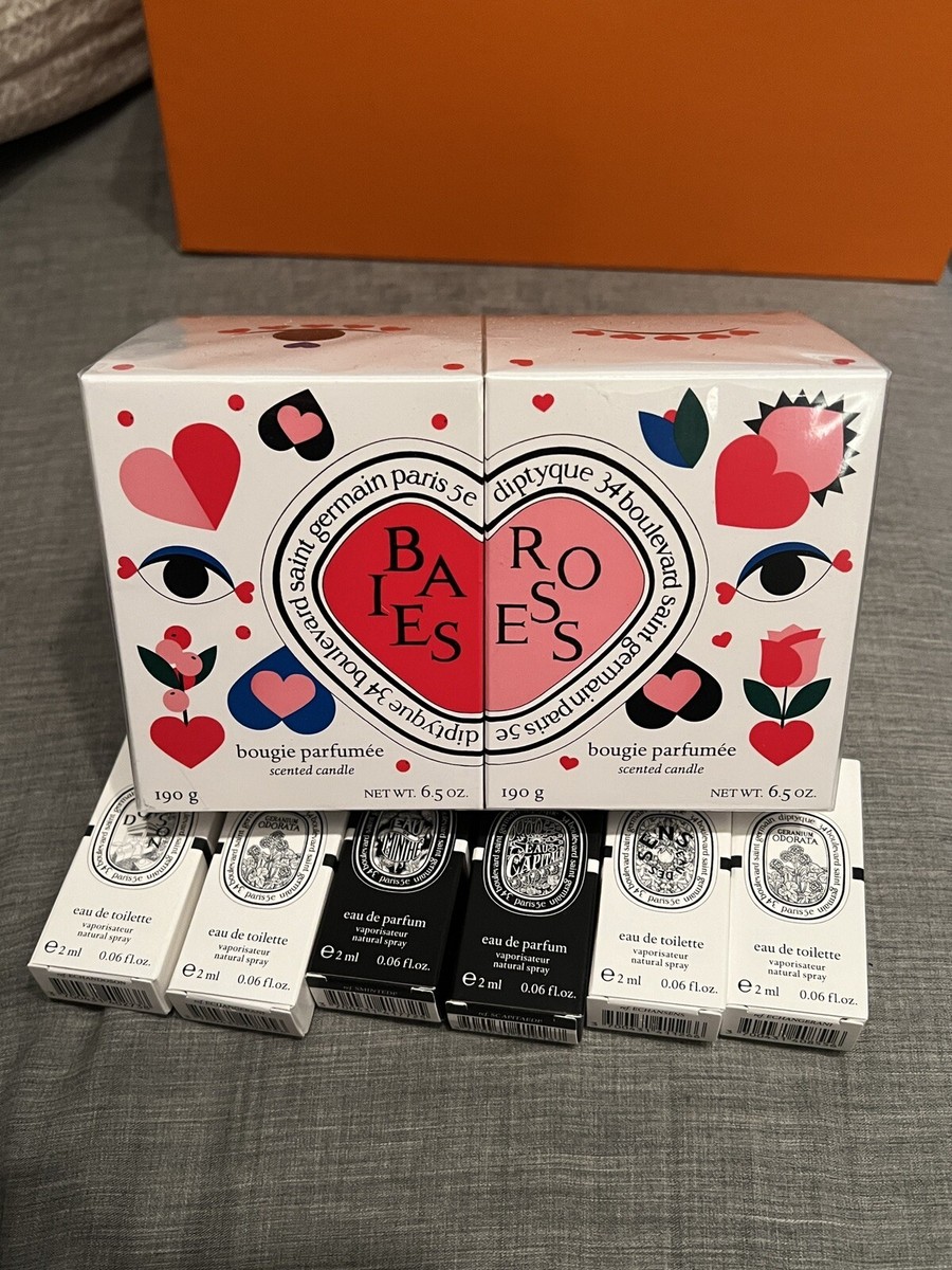 FREE GIFTS! NIB Diptyque BAIES &ROSES Valentine's Day LIMITED